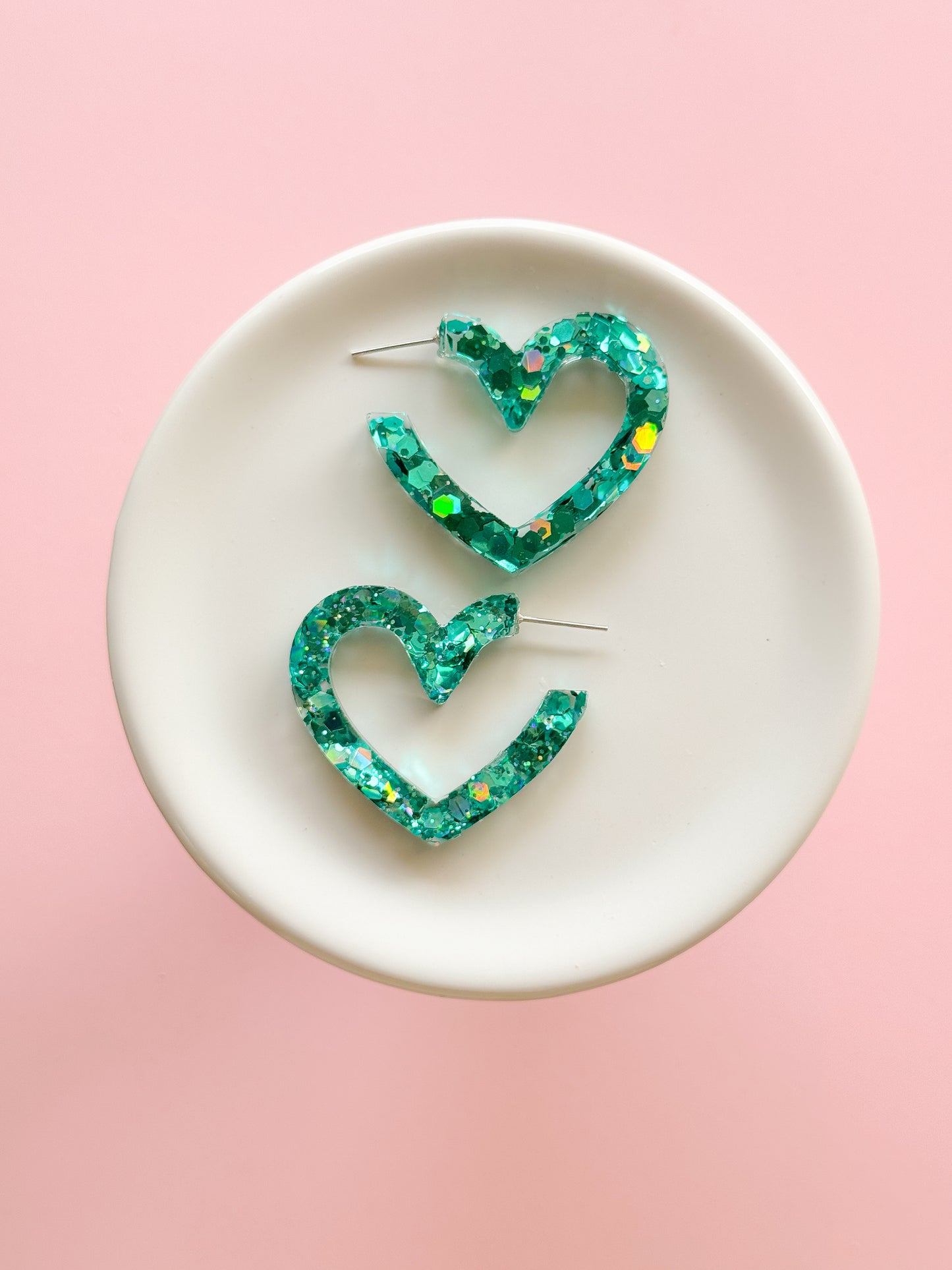 Showgirl Hoops | Teal