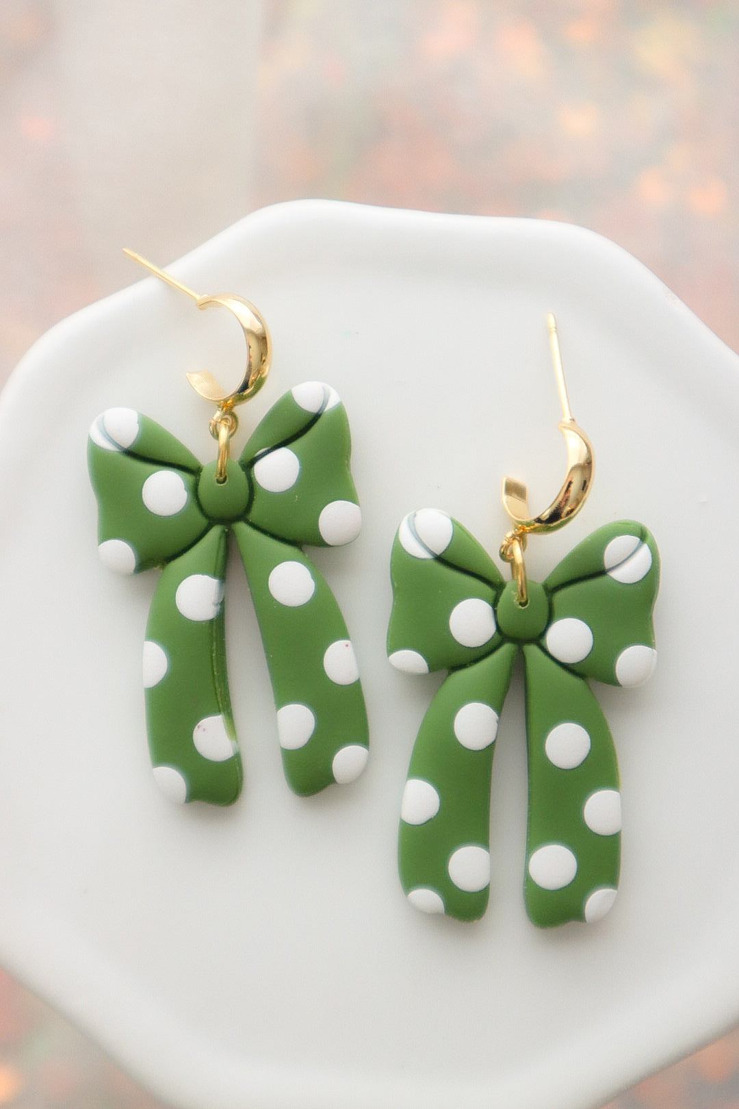Magical Mouse Polkadot Bow | GREEN