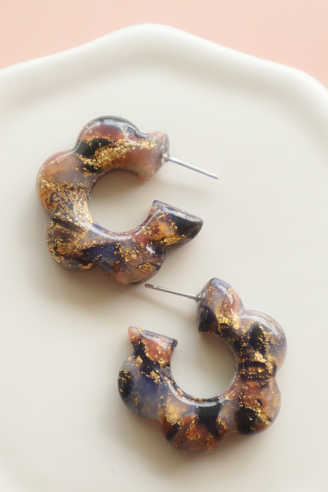 Tortoise Scallop Hoops