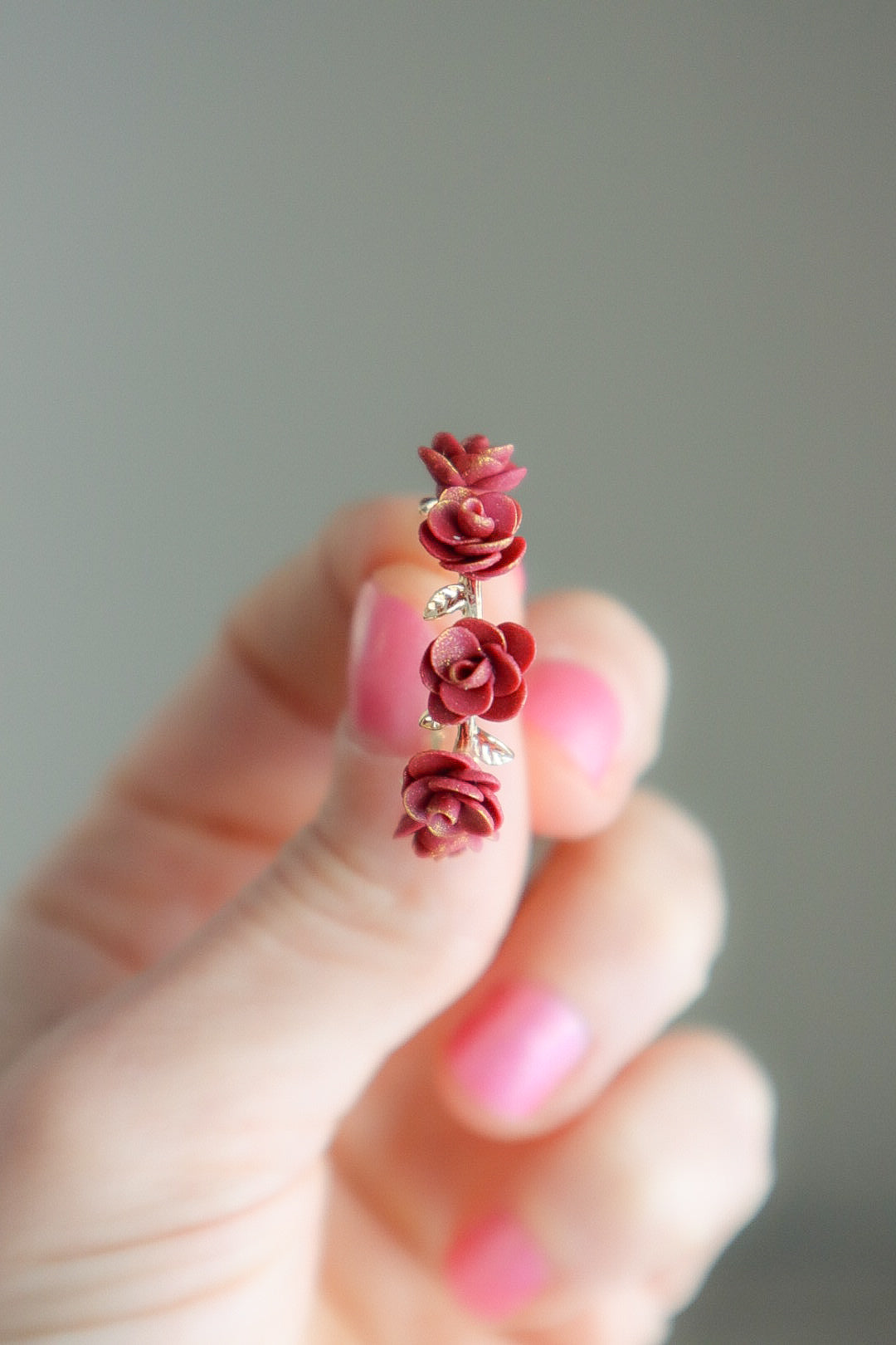 Enchanted Rose Gold Hoops