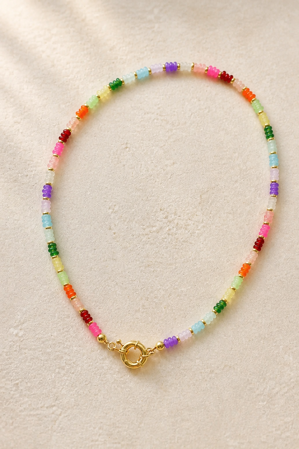 Main Street Sweets Necklace | Gold filled 16” Charm Clasp