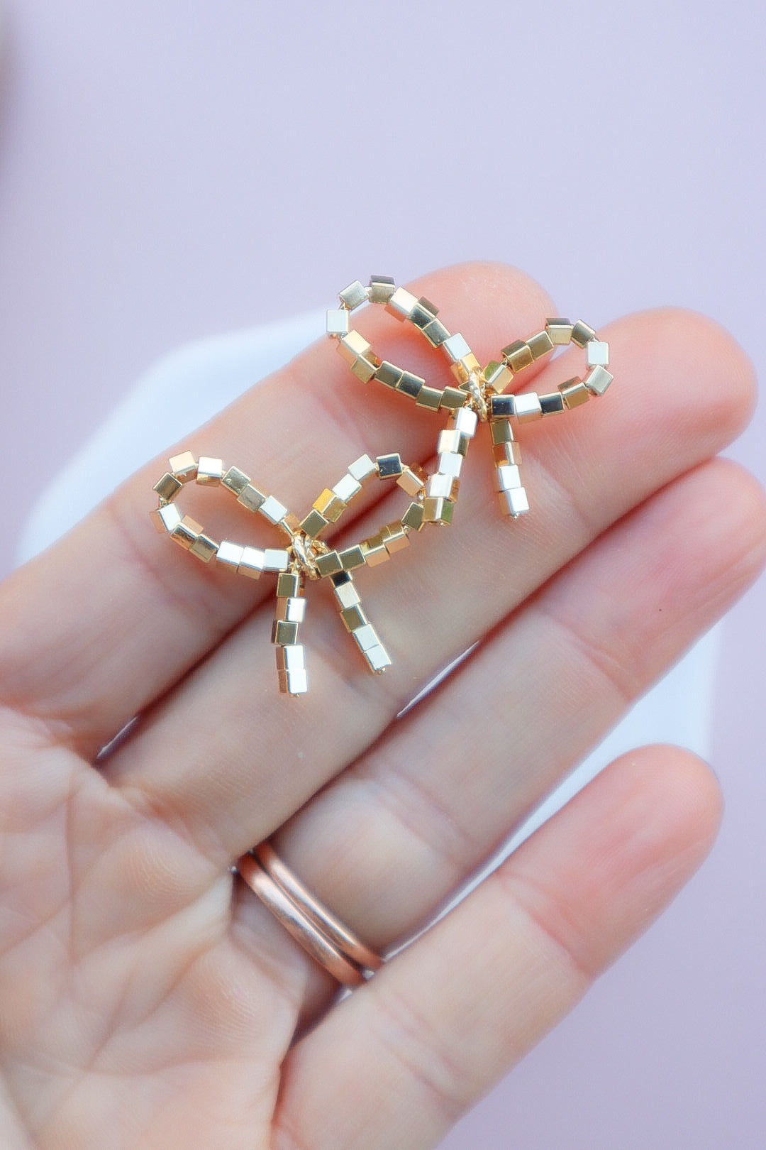 Boutique | Gold Sparkle Bows