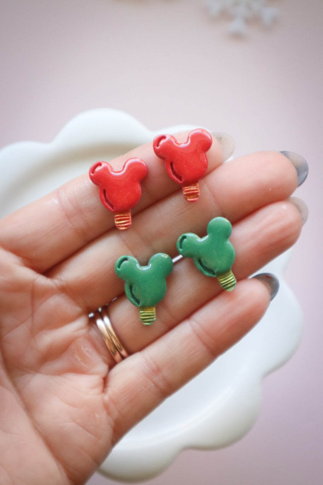 Magical Mouse Christmas Lights Studs
