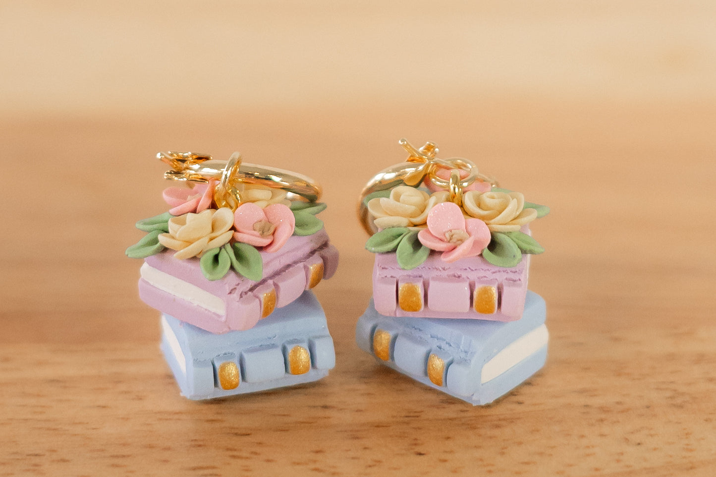 Spring Floral Book Stack