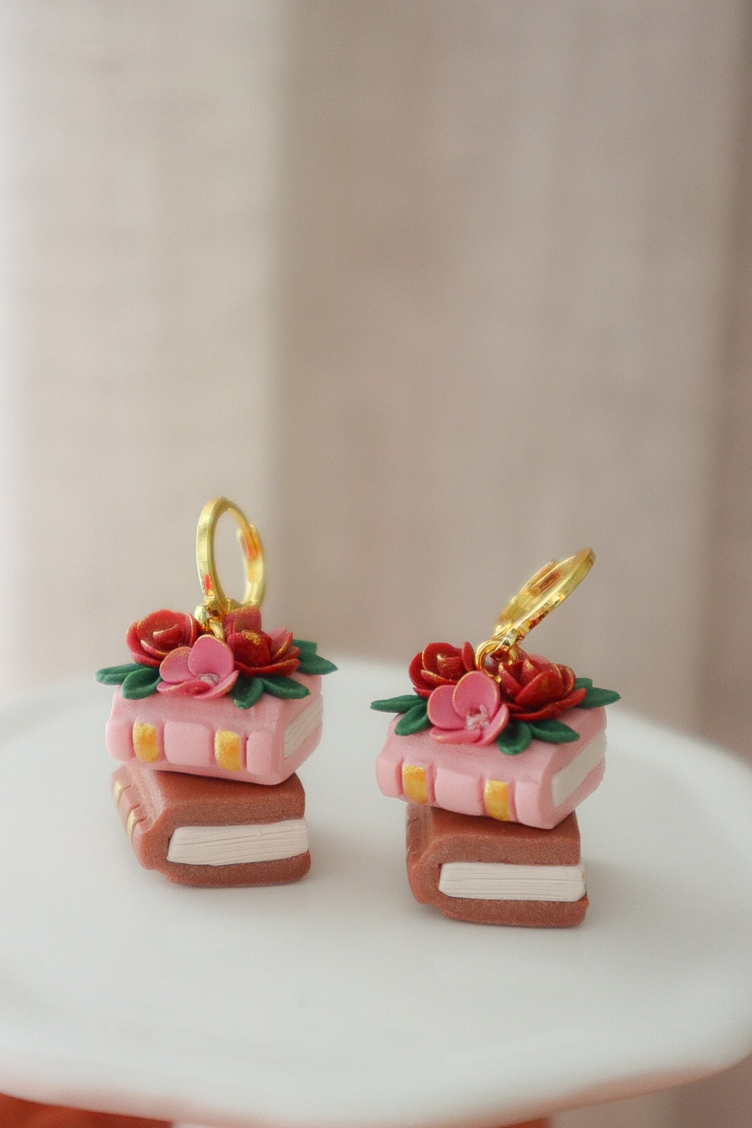 Enchanted Rose Stacked Books