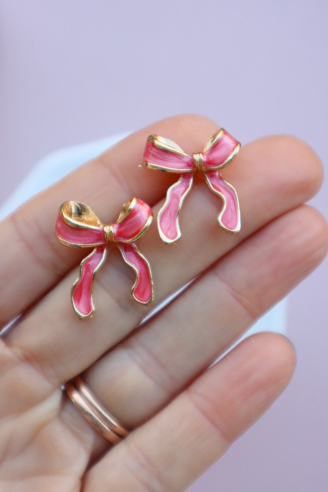 Boutique | Red Bow Studs