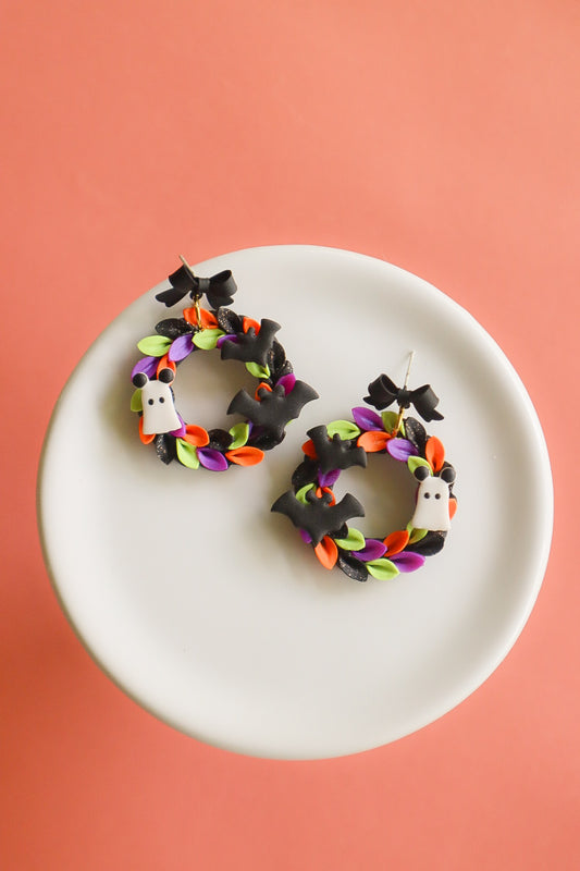 Magical Mouse Ghostie Halloween Wreath