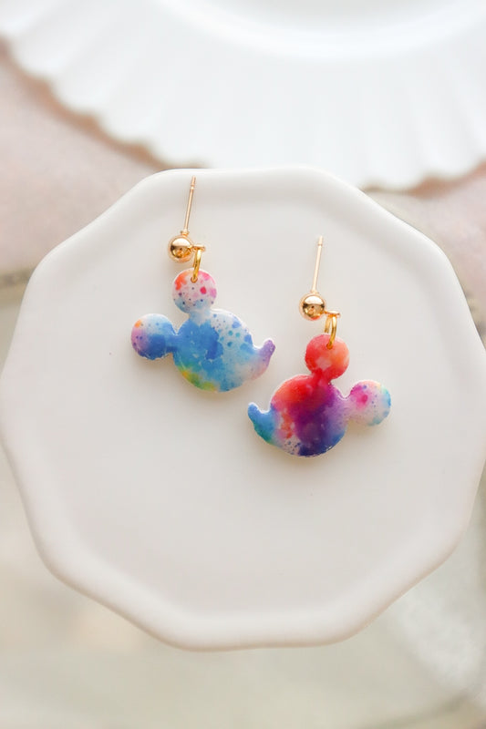 Paint Splatter Mouse Silhouette