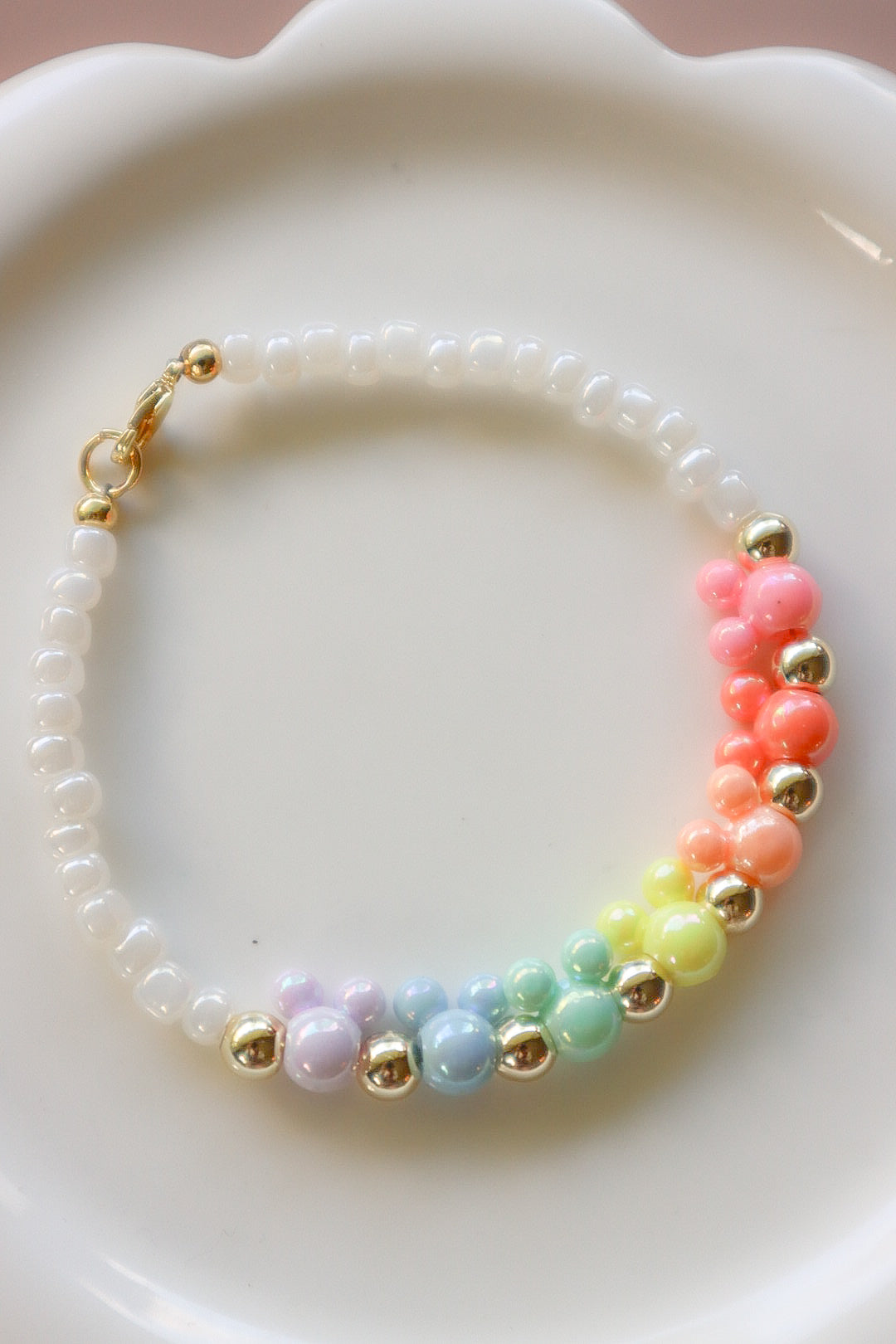Rainbow Magical Mouse Bracelet (6.75” + 2” extender)