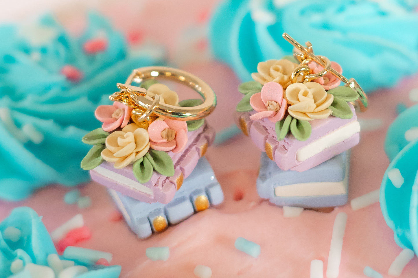 Spring Floral Book Stack