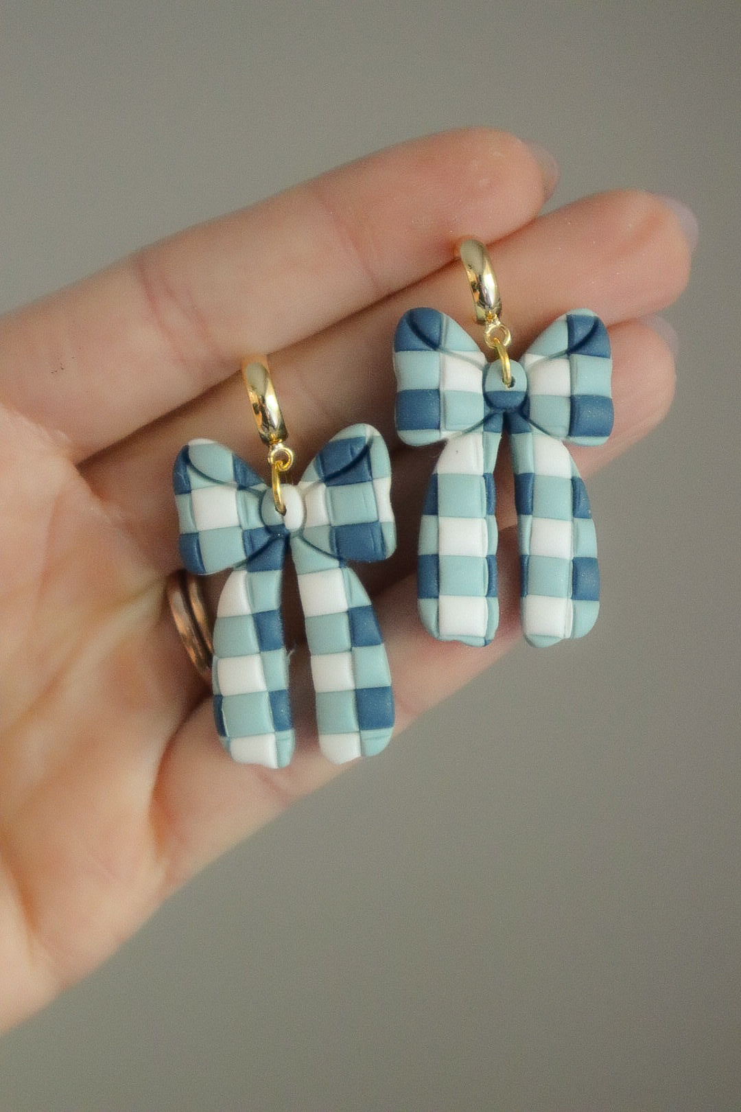 Fall Plaid Bow | Teal + Cream