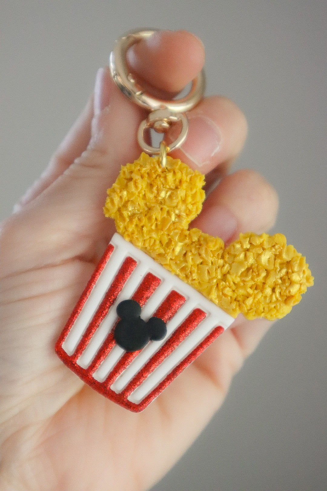 Popcorn Bucket Bag Charm