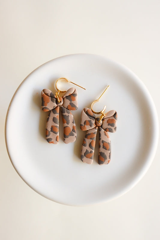 Leopard Print Bow