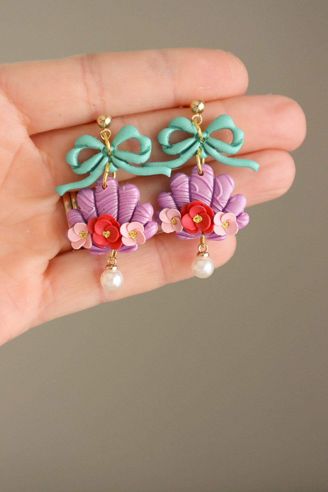 Mermaid Princess Floral Shell