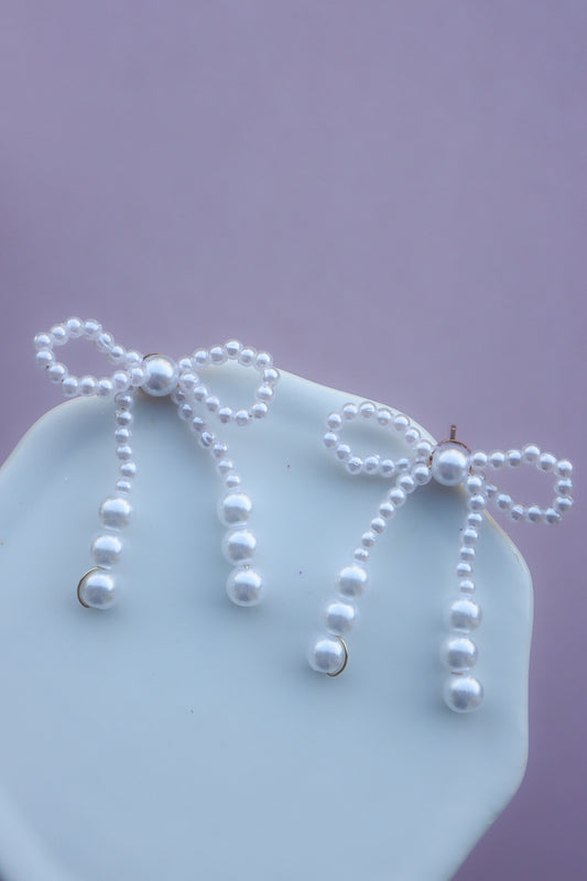Pearl Bow Studs