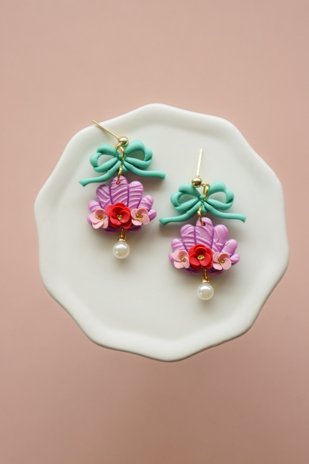 Mermaid Princess Floral Shell