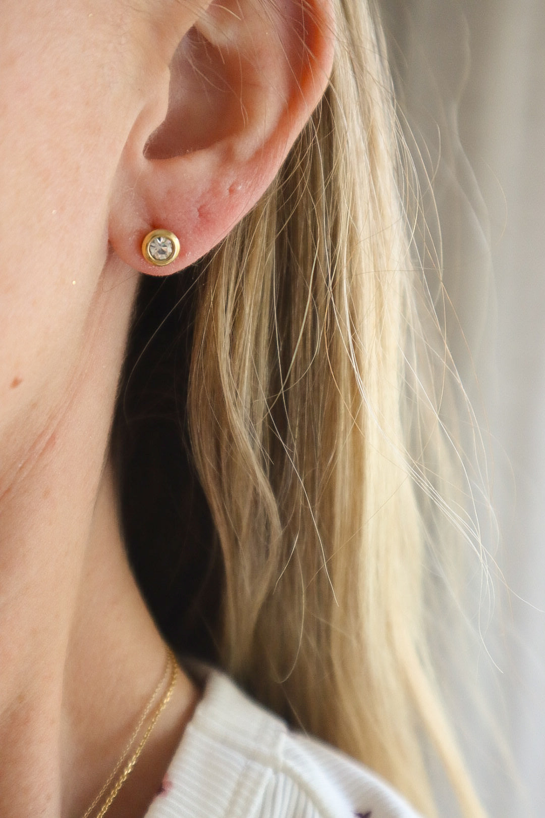 Boutique | CZ Bezel Studs