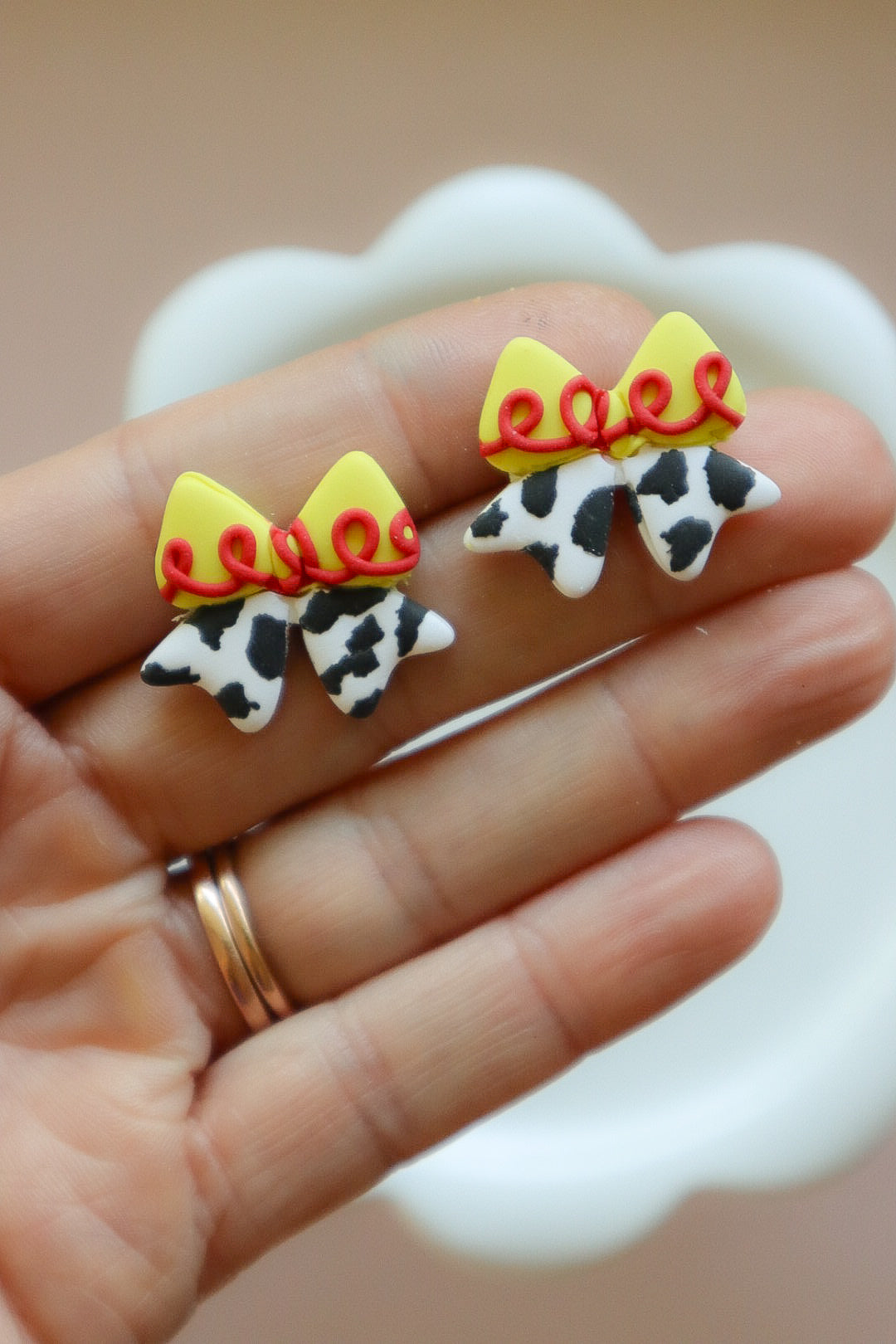 Cowgirl Bow Studs