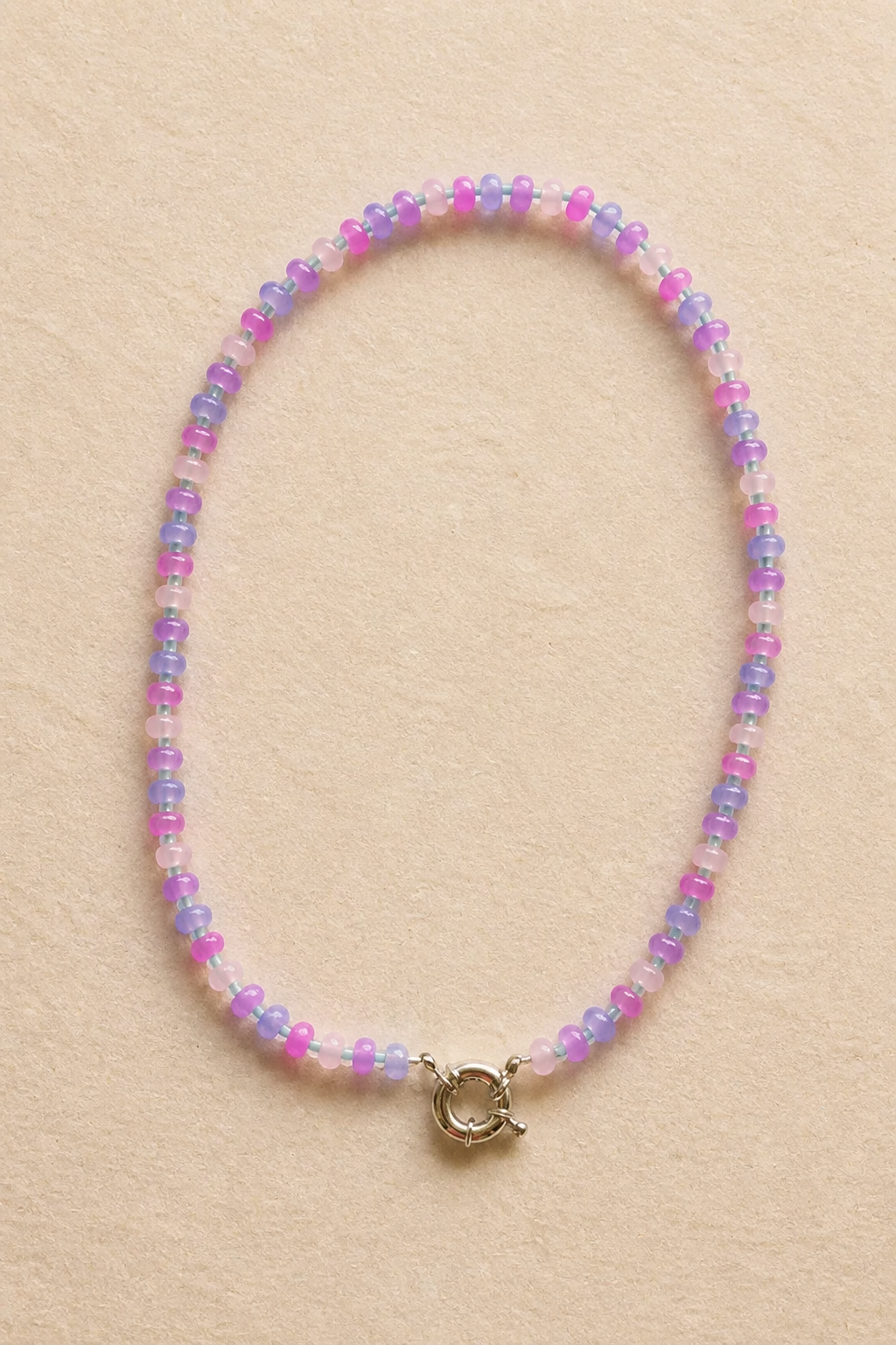 Neon Nights | Sterling Silver Charm Clasp 17”