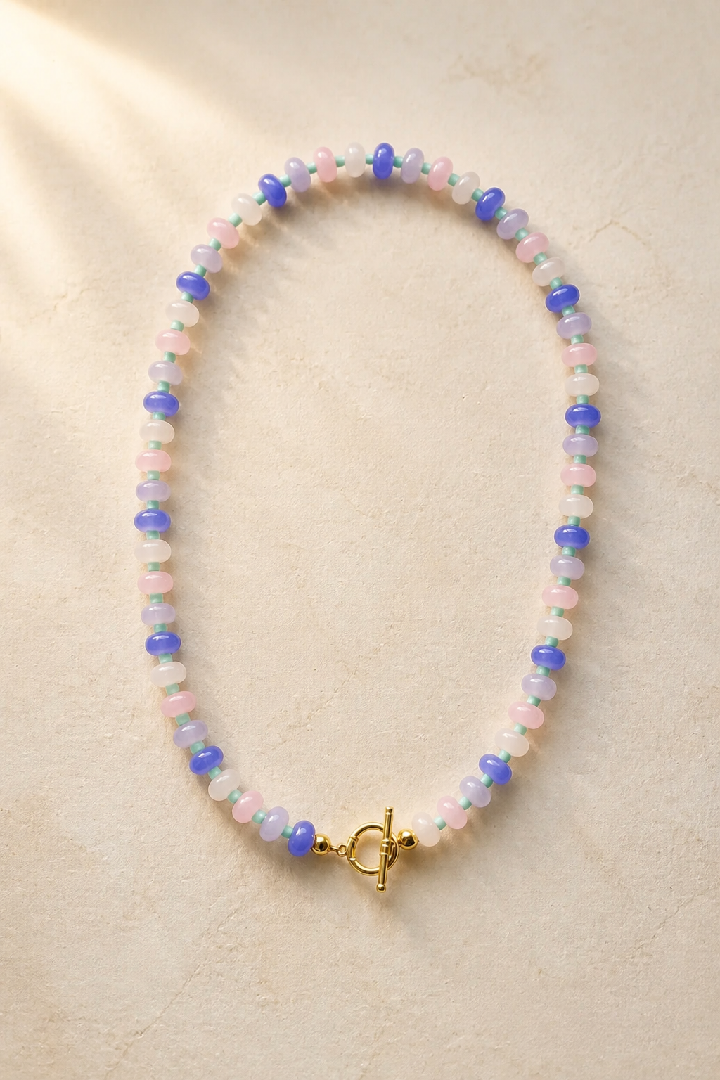 Lavender Haze Toggle Necklace | Gold filled 16”