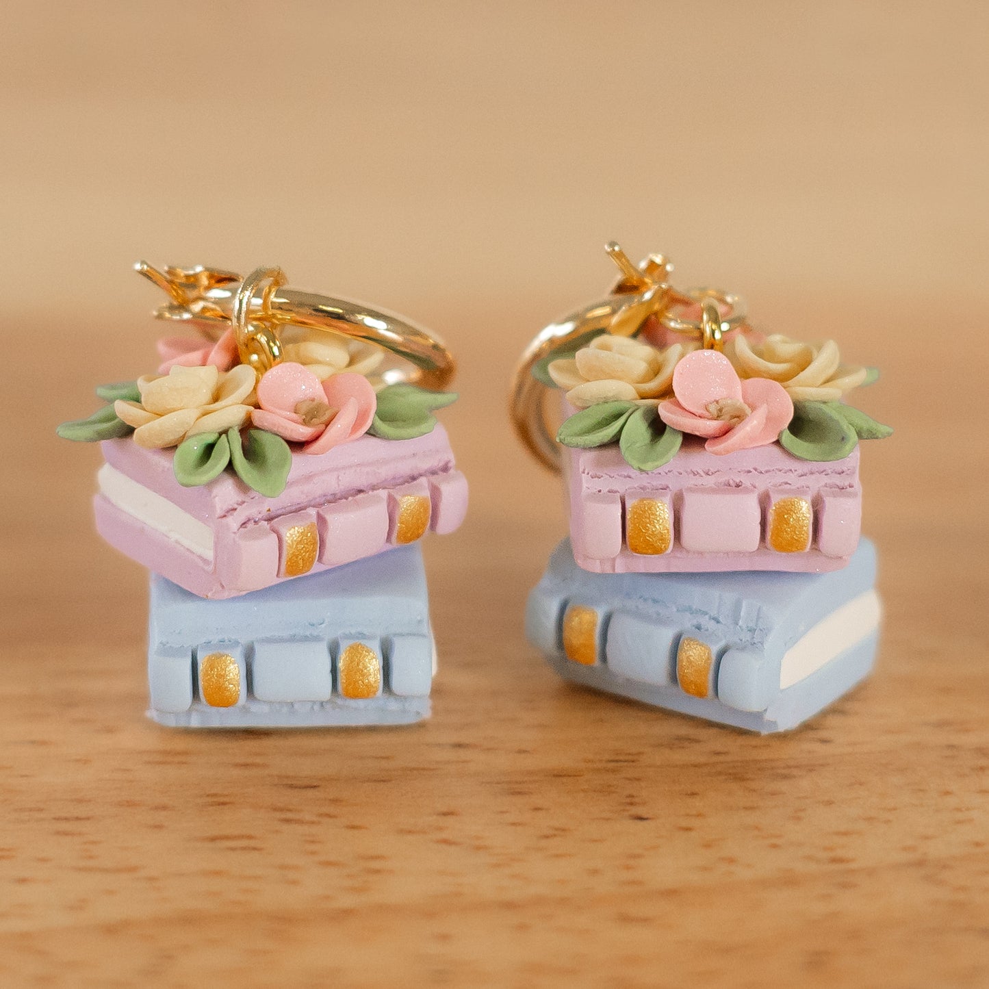 Spring Floral Book Stack