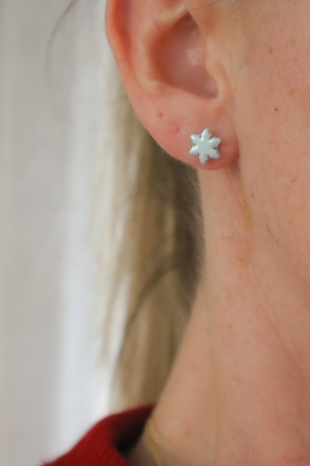 Winter Snowflake Stud