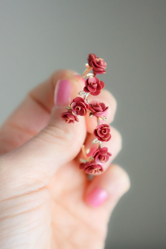 Enchanted Rose Gold Hoops