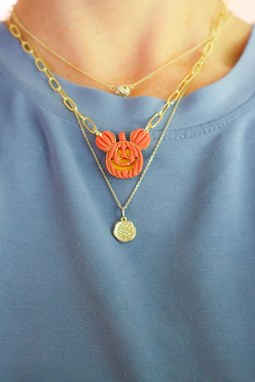 Boo To You! Gold Filled Pumpkin Necklace | 16” + 2.5”