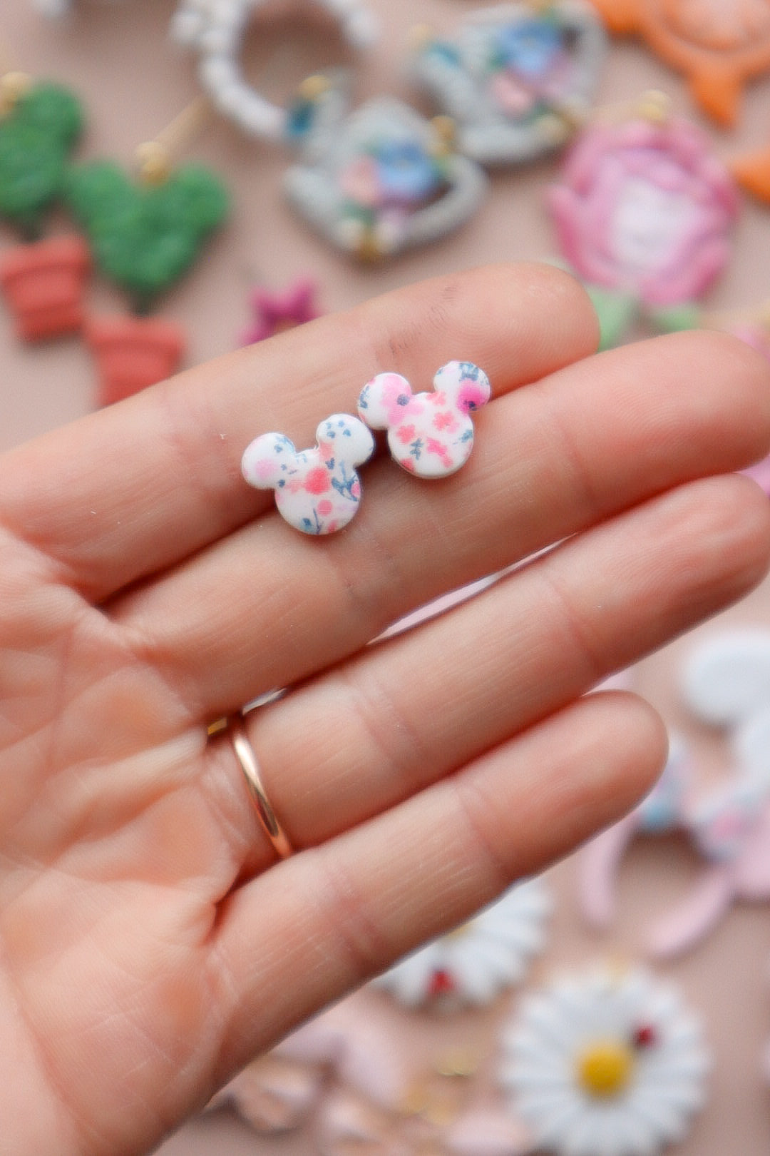 Flower & Garden Magical Mouse Studs