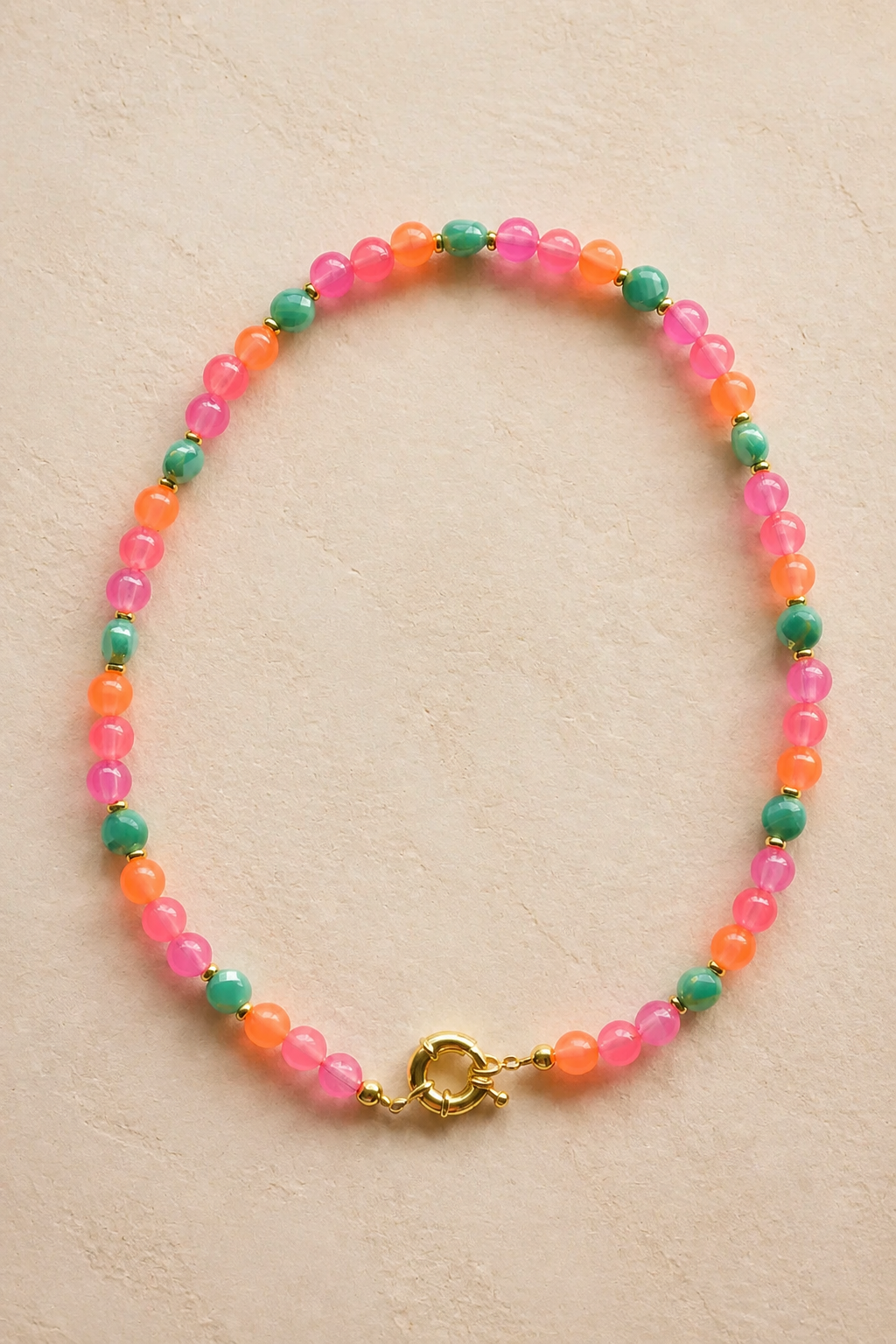 Royal Glow | Gold Filled Charm Clasp 17”