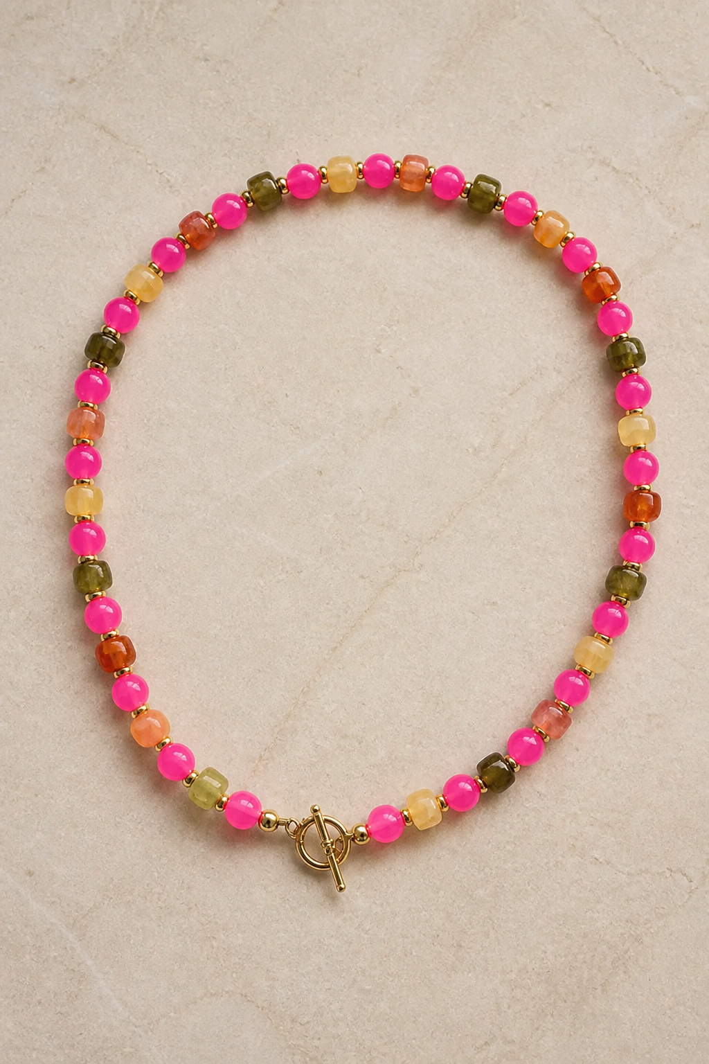 Autumn on Main | Gold Filled Toggle Clasp 17”