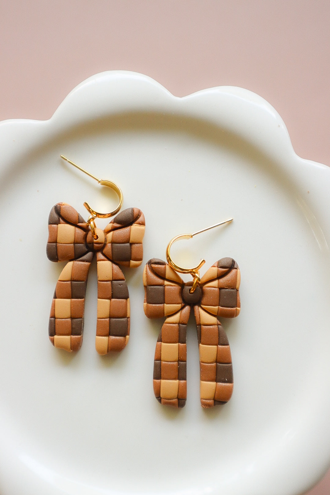 Brown Plaid Magical Mouse Bow