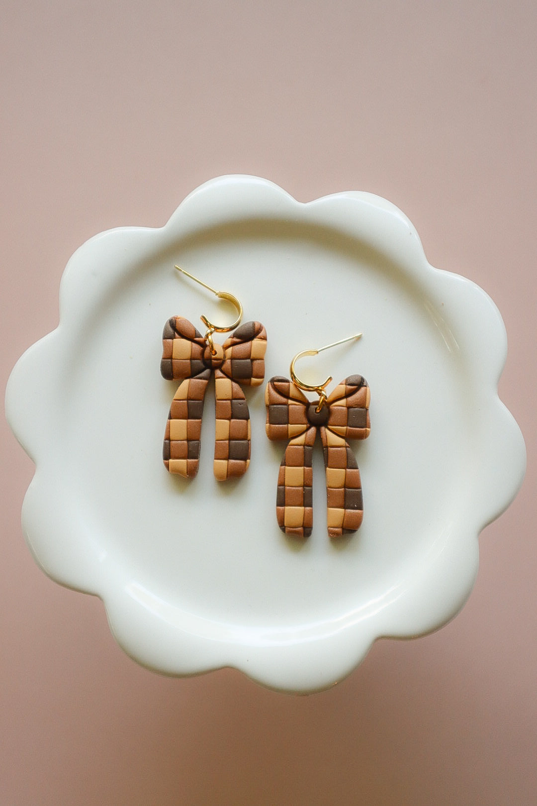 Brown Plaid Magical Mouse Bow