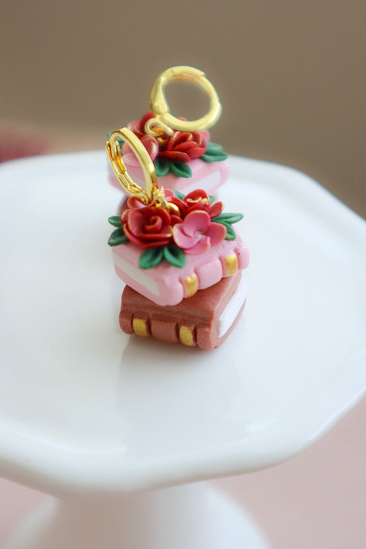 Enchanted Rose Stacked Books