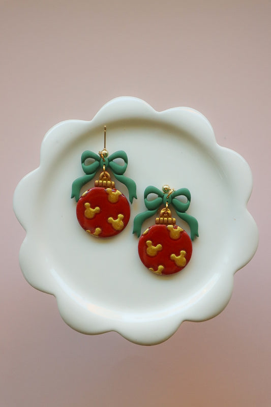 Magical Mouse Christmas Ornament | Red